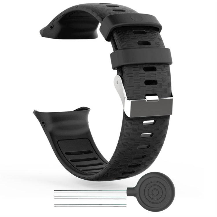 For Polar Vantage V Silicone Smart Watch Watch Band(Black)