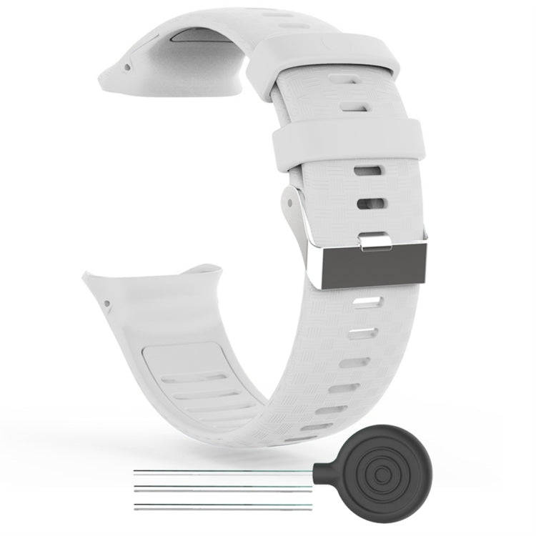 For Polar Vantage V Silicone Smart Watch Watch Band(White)