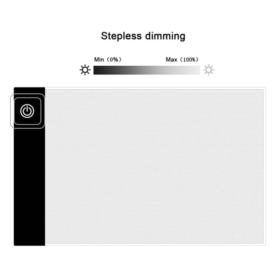 2.2W 5V LED Three Level of Brightness Dimmable A5 Acrylic USB Copy Boards Anime Sketch Drawing Sk...