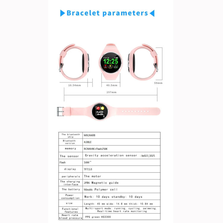 DK01 1.0 inch TFT Color Screen IP67 Waterproof Bluetooth Smartwatch, Support Call Reminder/ Heart...