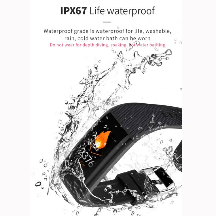 C20 1.14 inch IPS Touch Screen IPX67 Waterproof Smartwatch, Support Call Reminder/ Heart Rate Mon...