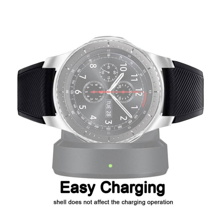 TPU Plated Shockproof Case for Samsung Gear S3 Frontier Smartwatch 46mm(Black)
