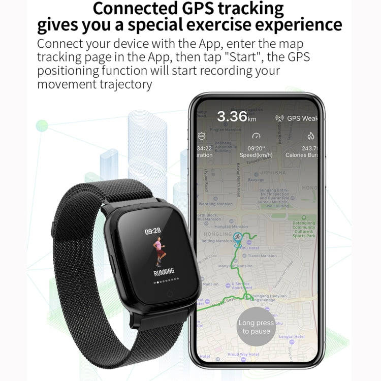 CV06 1.3 inch TFT Color Screen TPU Watch Band Smart Bracelet, Support Call Reminder/ Heart Rate M...