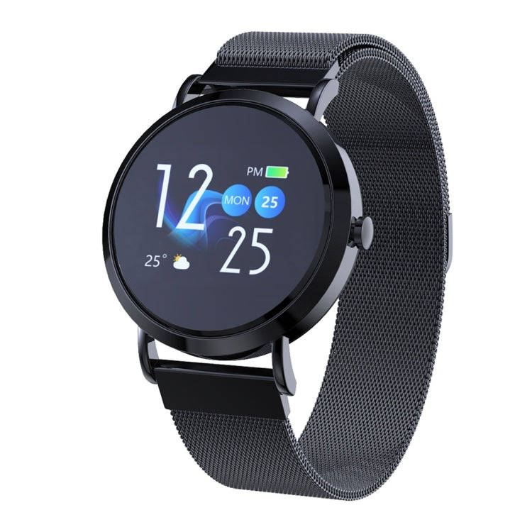CV08C 1.0 inch TFT Color Screen Steel Watch Band Smart Bracelet, Support Call Reminder/ Heart Rat...