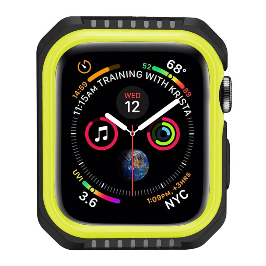 Smart Watch Shockproof Two Color Protective Case For Apple Watch Series 3 / 2 / 1 38mm(Black Yellow)