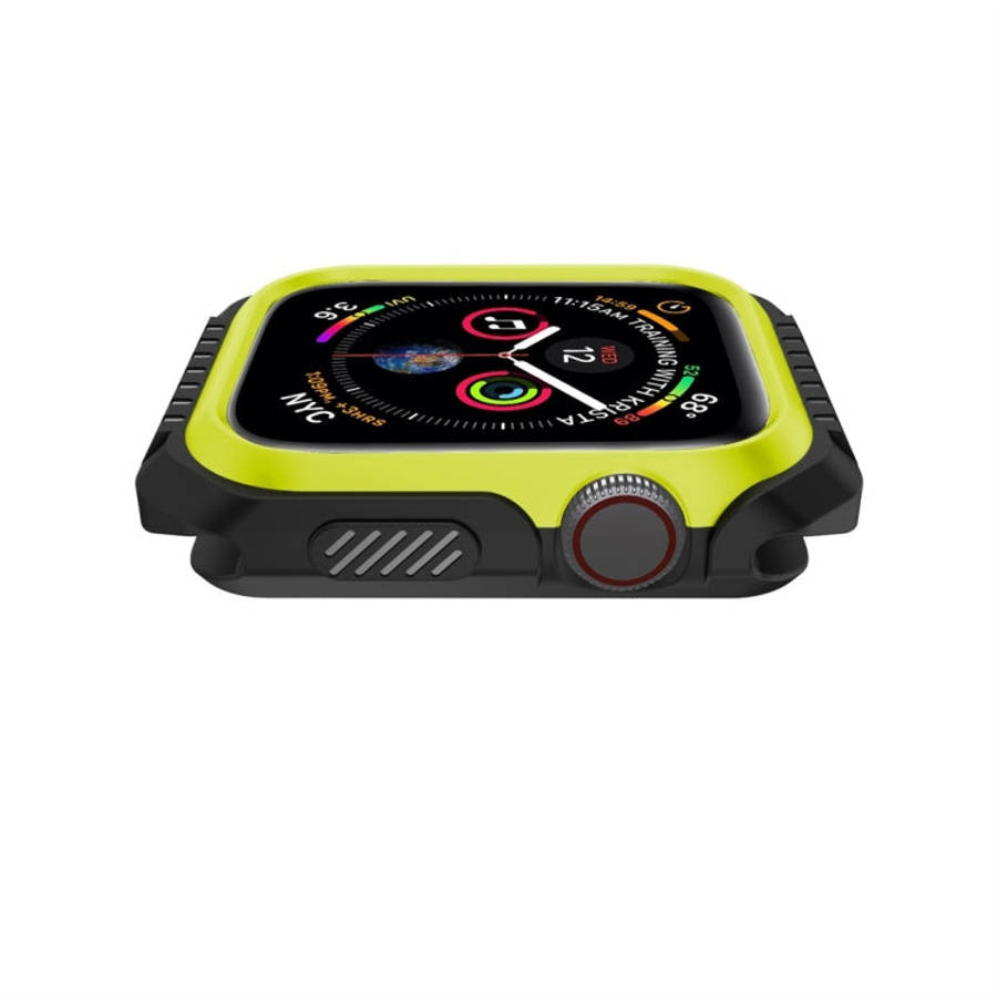 Smart Watch Shockproof Two Color Protective Case For Apple Watch Series 3 / 2 / 1 38mm(Black Yellow)