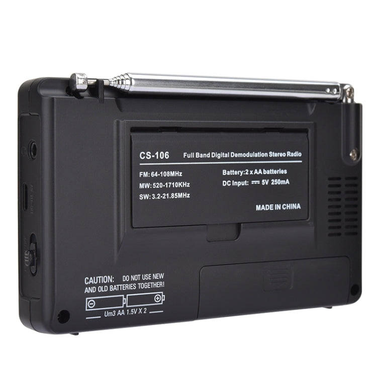 CS-106 9KHZ Multifunctional Full Band Digital Demodulation Stereo Radio Receiver