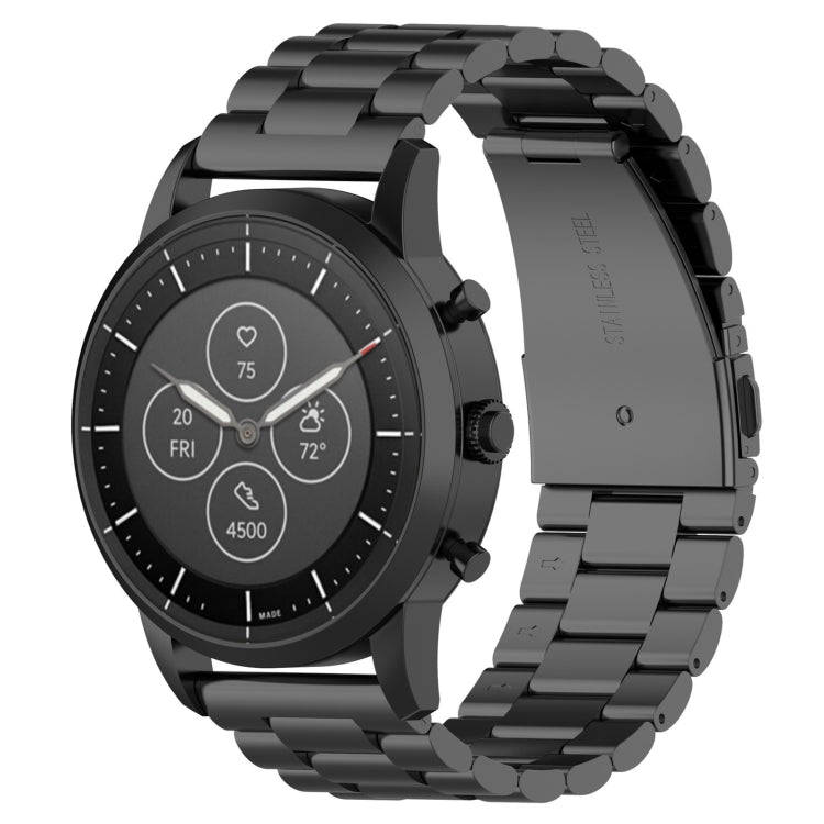 22mm Steel Wrist Strap Watch Band for Fossil Hybrid Smartwatch HR, Male Gen 4 Explorist HR / Male...