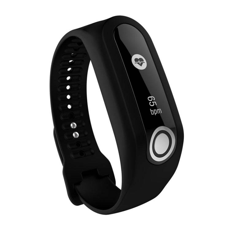 Silicone Sport Watch Band for TomTom Touch(Black)
