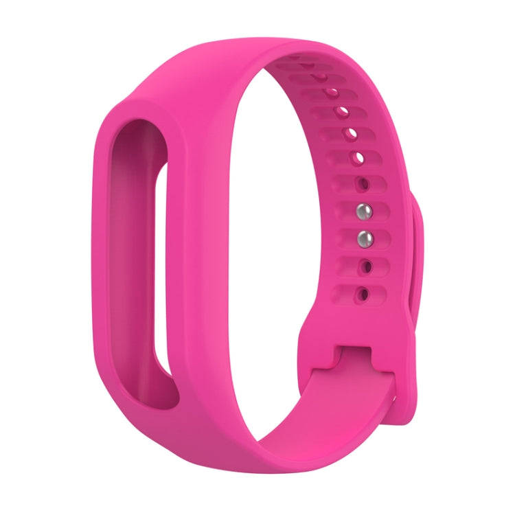 Silicone Sport Watch Band for TomTom Touch(Rose Red)