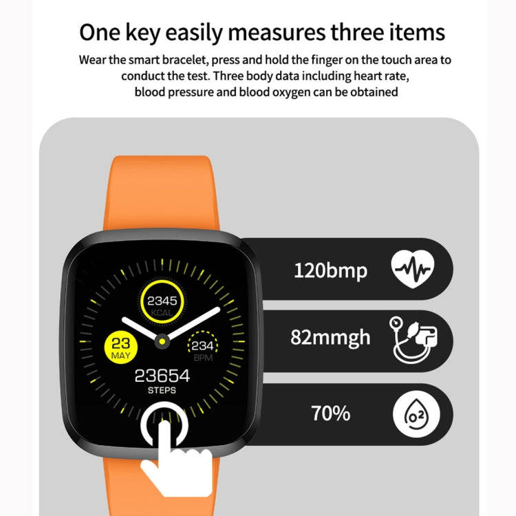 P3 1.3 inch IPS Color Screen IP68 Waterproof Smart Watch Wristband,Support Message Reminder / Hea...