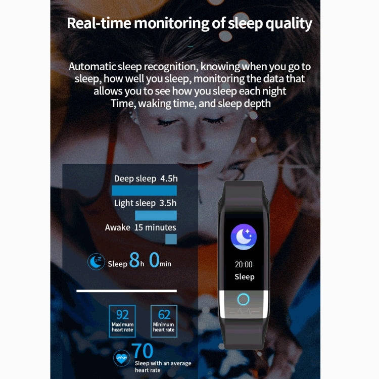 X1 1.08 inch Color Screen IP67 Waterproof Smart Watch Wristband,Support Message Reminder / Heart ...