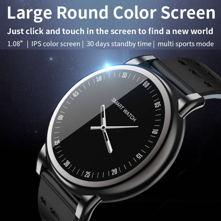 B8+ 1.08 inch IPS Color Screen IP67 Waterproof Smart Watch,Support Message Reminder / Heart Rate ...