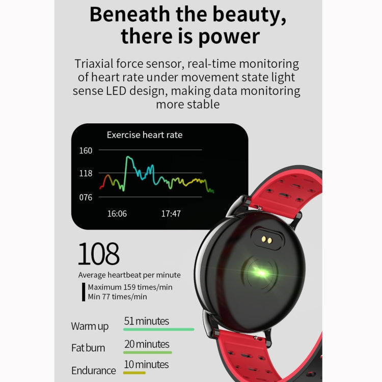 B8+ 1.08 inch IPS Color Screen IP67 Waterproof Smart Watch,Support Message Reminder / Heart Rate ...