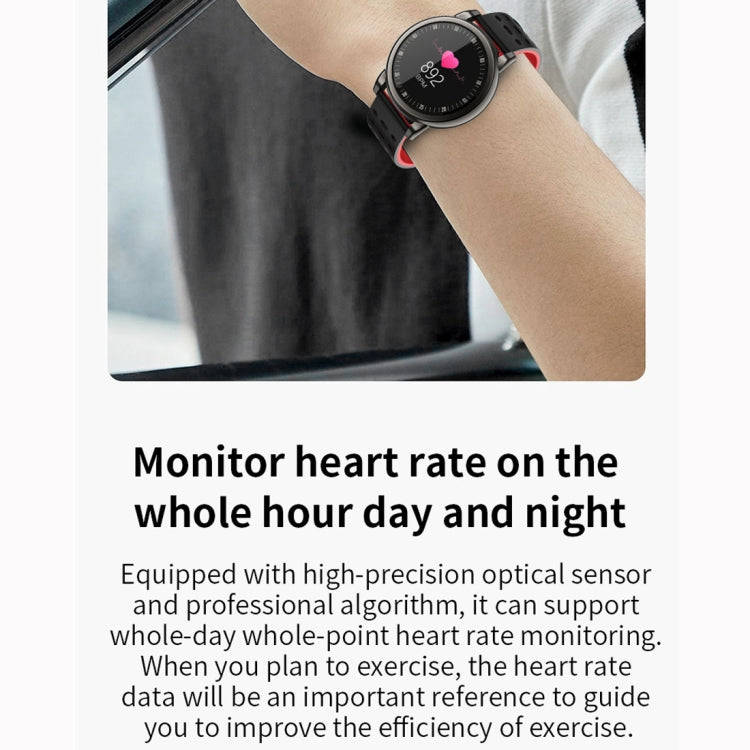 B8+ 1.08 inch IPS Color Screen IP67 Waterproof Smart Watch,Support Message Reminder / Heart Rate ...
