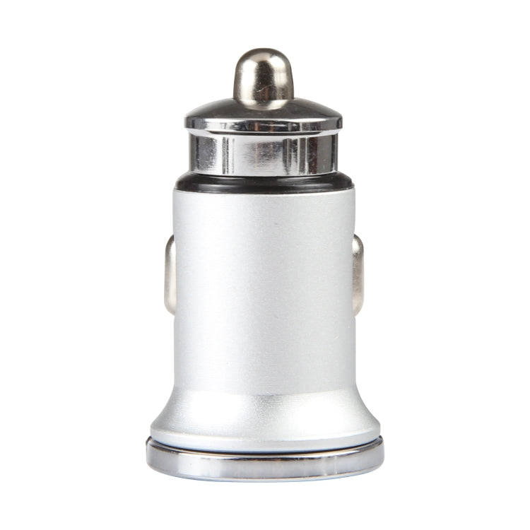 AR-CA08 12W 2A USB-C / Type-C + USB Ports Car Charger (Silver)