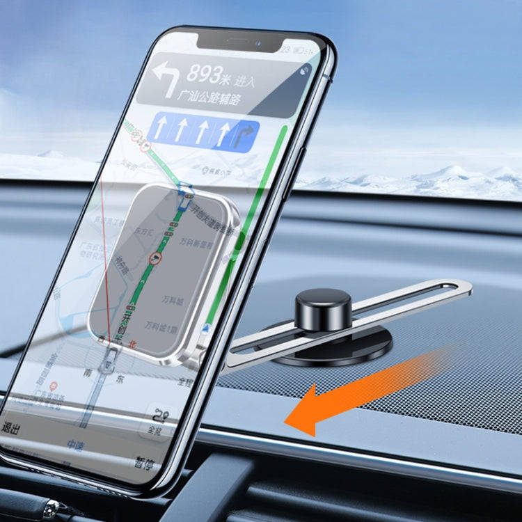 F52 Magnetic Car Floating Screen Phone Navigation Holder (Silver)