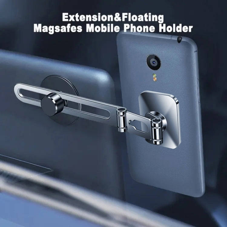F52 Magnetic Car Floating Screen Phone Navigation Holder (Silver)