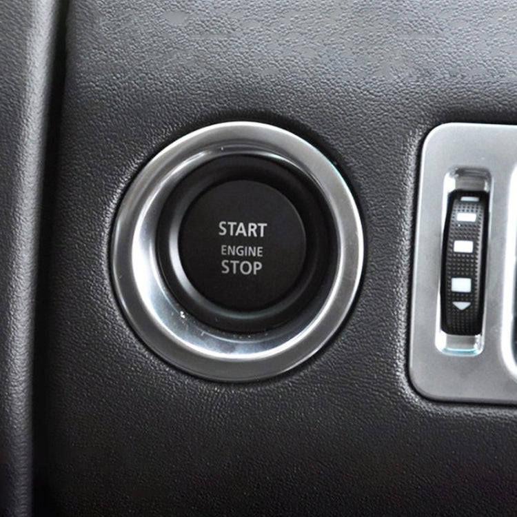 One-key Start Engine Stop Switch Button for Land Rover Range Rover / Discovery, Left Driving(Red)