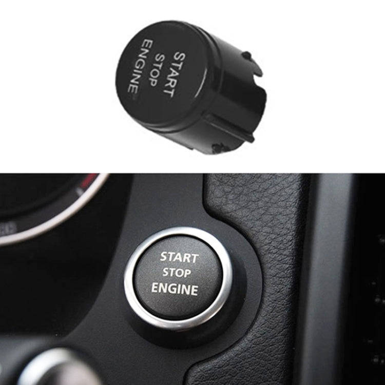 One-key Start Engine Stop Switch Button for Land Rover Freelander 2, Left Driving (Black)