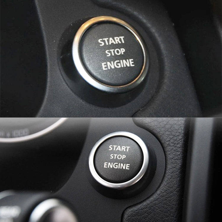 One-key Start Engine Stop Switch Button for Land Rover Freelander 2, Left Driving (Green)