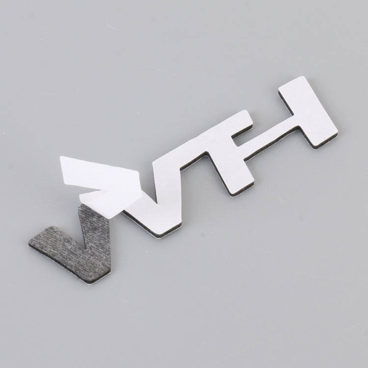 Car WT-i Personalized Aluminum Alloy Decorative Stickers, Size:7.5 x 2cm (Silver)