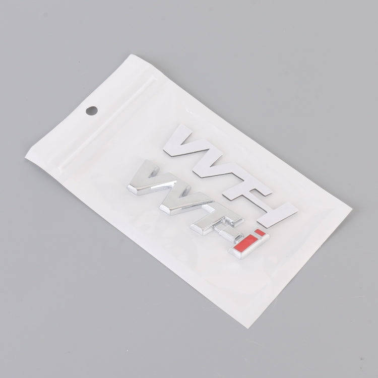 Car WT-i Personalized Aluminum Alloy Decorative Stickers, Size:7.5 x 2cm (Silver)