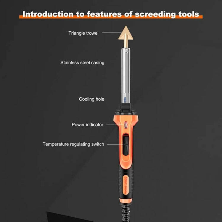 100W Electric Soldering Iron Plastic Welding Machine Car Bumper Repair Plier, US Plug (White)