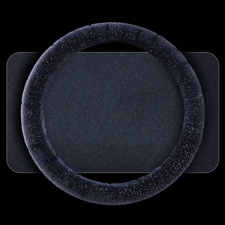Round Style Car Universal Self Heating Plush Warm Anti-skid Steering Wheel Cover, Diameter: 38cm ...