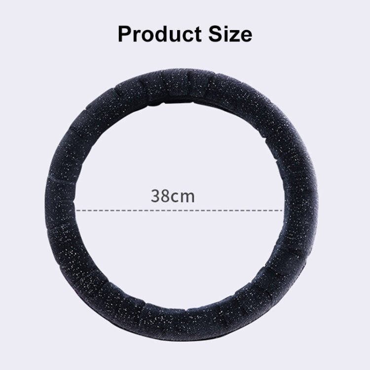 Round Style Car Universal Self Heating Plush Warm Anti-skid Steering Wheel Cover, Diameter: 38cm ...