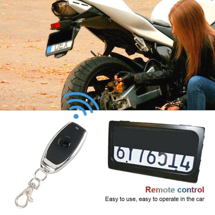 US Motorcycle License Plate Cover Frame Roller Blind License Plate Bracket
