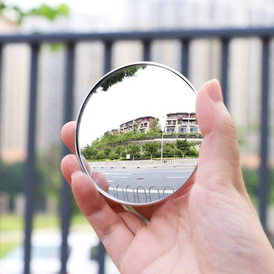 3R-020 One Pair 50mm Slim Car Blind Spot Mirror Wide-view Rear-view Mirror (Silver)