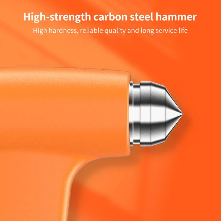 SHUNWEI SD-3502 Car Safety Hammer Emergency Window Breaker & Seat Belt Cutter (Orange)