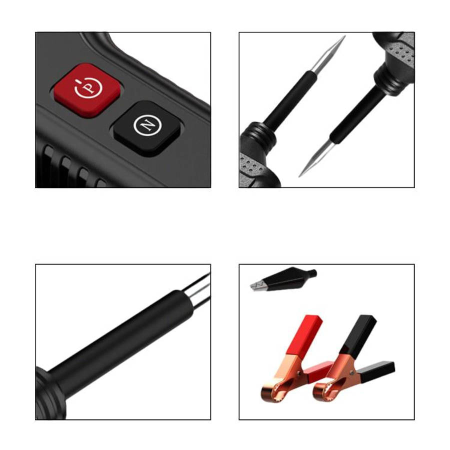 P100 5V-40V Electric Circuit Tester, Two Power Supply, Cable Length: 4m (Black)
