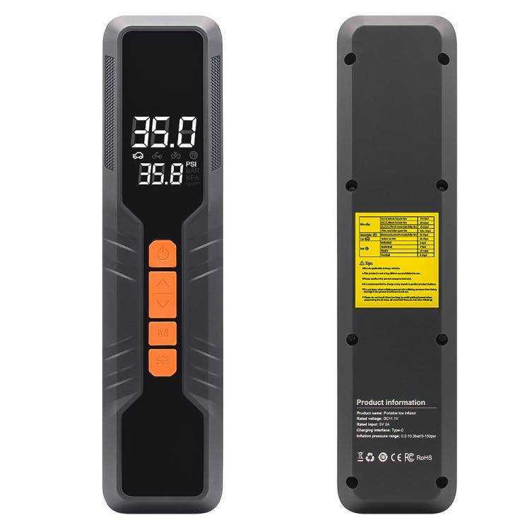 60W Portable Tire Inflator Cordless Air Pump (Black)