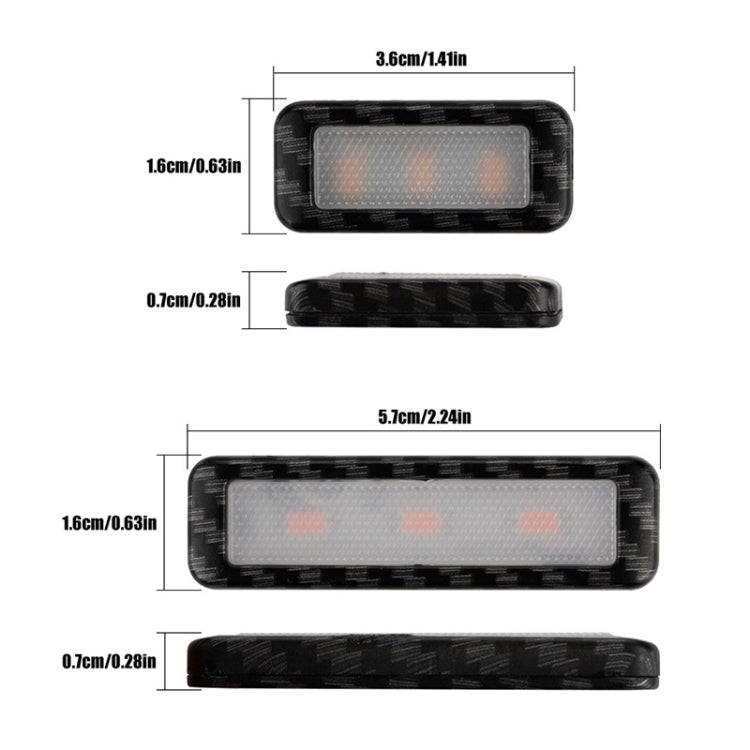 Car 4 in 1 LED Ambient Light Door Decorative Light (Ice Blue Light)