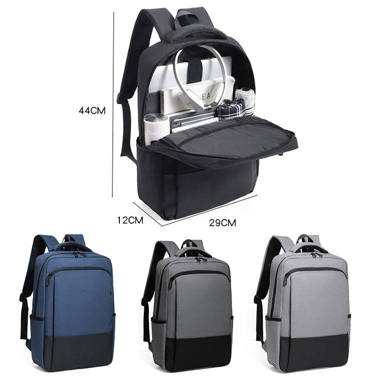 cxs-611 Multifunctional Oxford Laptop Bag Backpack(Dark Blue)