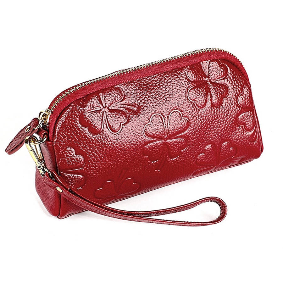 2026 Multifunctional Litchi Texture Women Large Capacity Hand Wallet Shell bag with Card Slots(Wi...