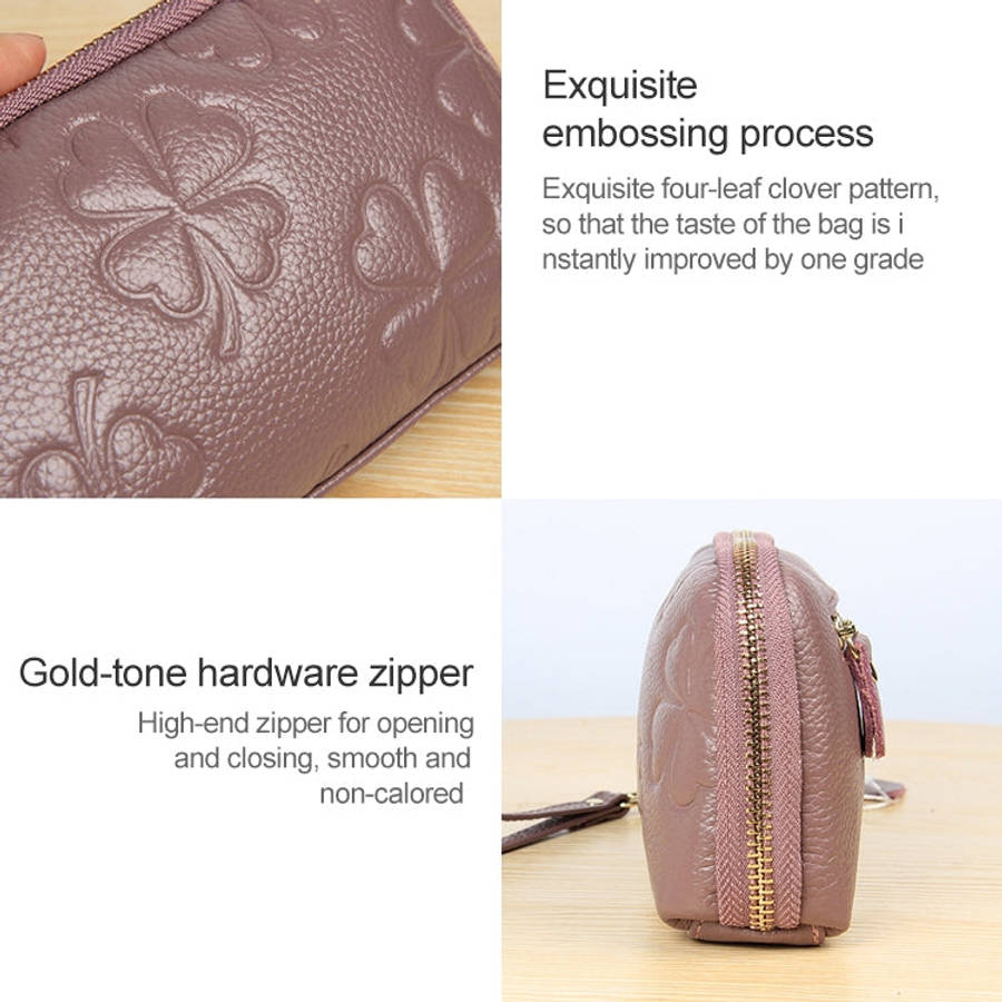 2026 Multifunctional Litchi Texture Women Large Capacity Hand Wallet Shell bag with Card Slots(Wi...