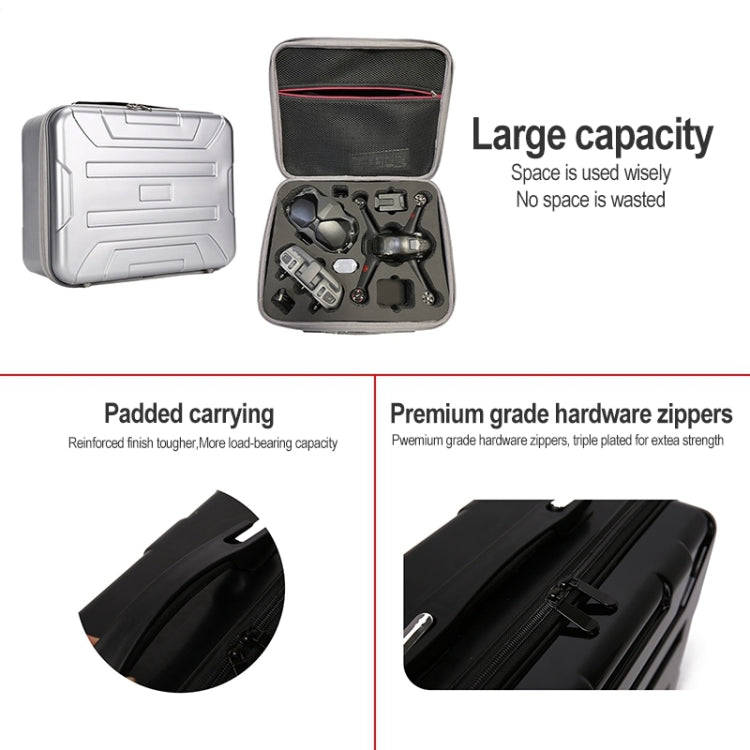 Portable Hard Case Carrying Travel Storage Box Waterproof Hard Case Storage Bag for DJI FPV(Black)