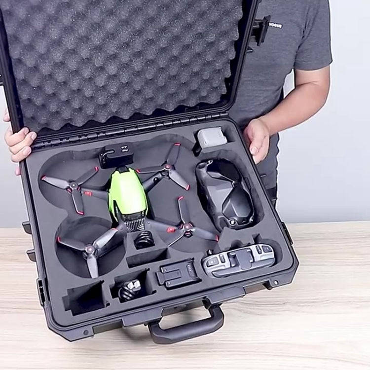 For DJI FPV Aluminum Alloy Explosion-proof Suitcase Portable Storage Box Case Travel Carrying Bag...