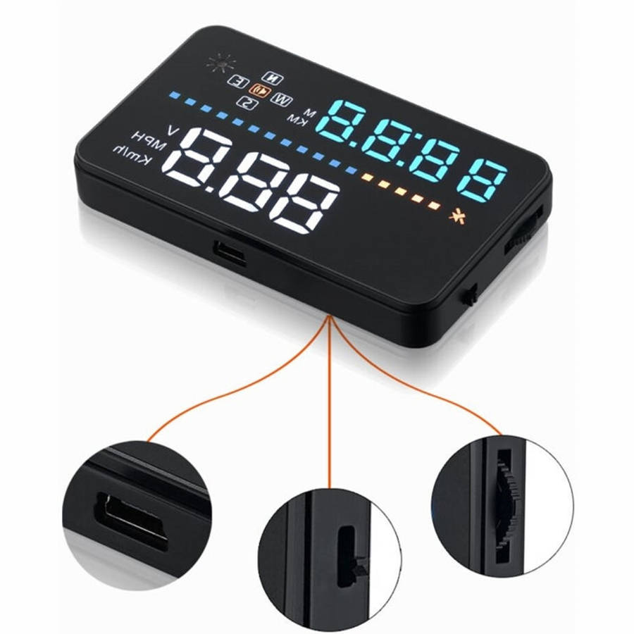 A3 3.5 inch Car GPS HUD / OBD Vehicle-mounted Gator Automotive Head Up Display Security System wi...