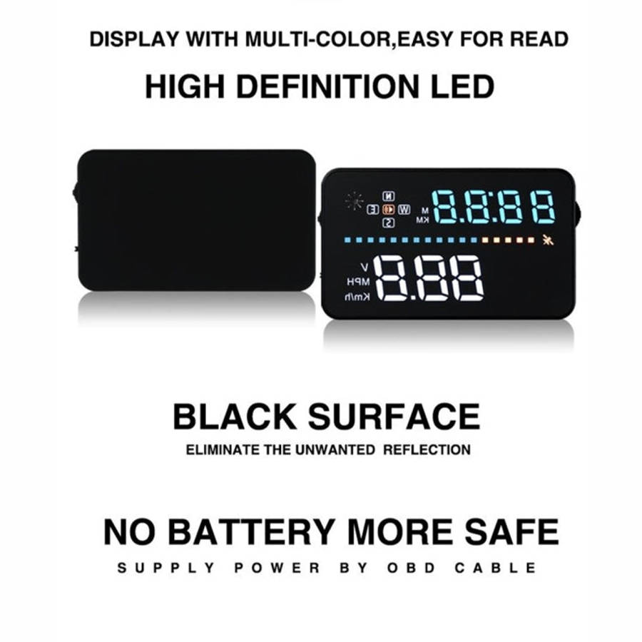 A3 3.5 inch Car GPS HUD / OBD Vehicle-mounted Gator Automotive Head Up Display Security System wi...