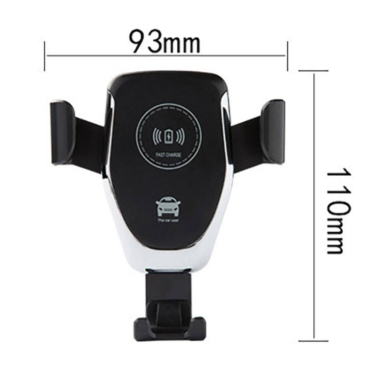 Car Air Outlet Bracket Wireless Charger Qi Standard Wireless Charger(Black)