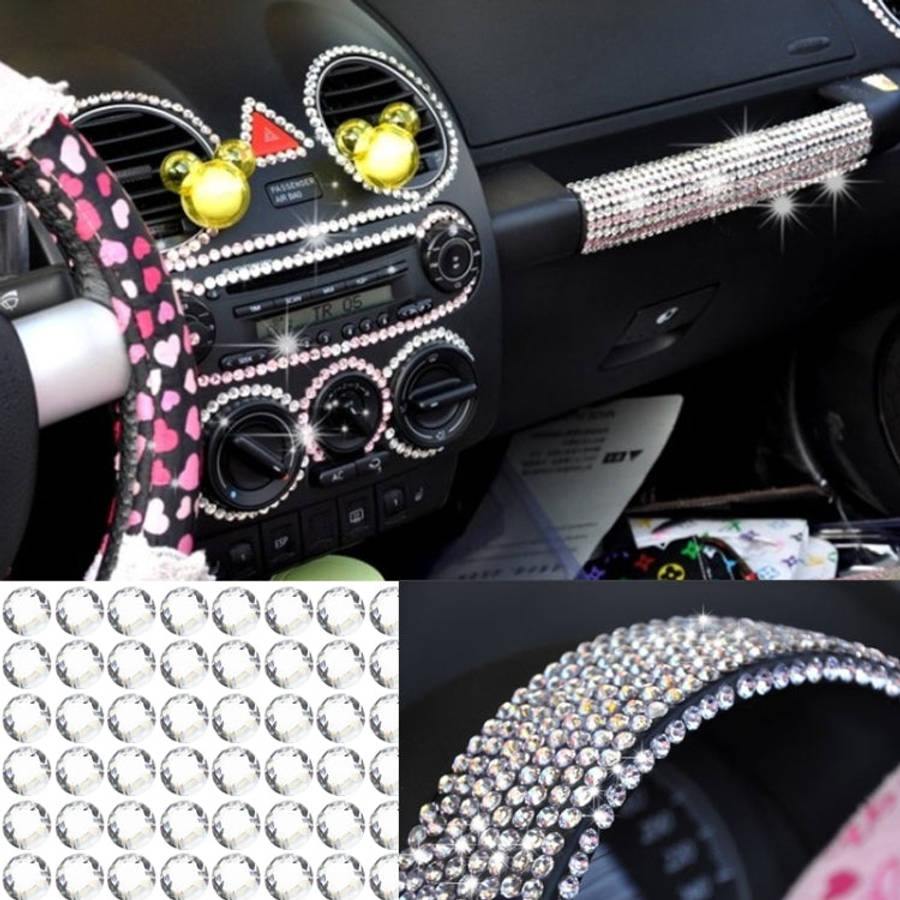 4mm Glitter Crystal Diamond Decoration / Shining Rhinestone Sticker for Car Sticker & Cell Phone ...