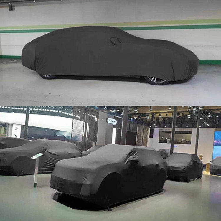 Anti-Dust Anti-UV Heat-insulating Elastic Force Cotton Car Cover for SUV, Size: L, 4.78m~5.04m(Bl...