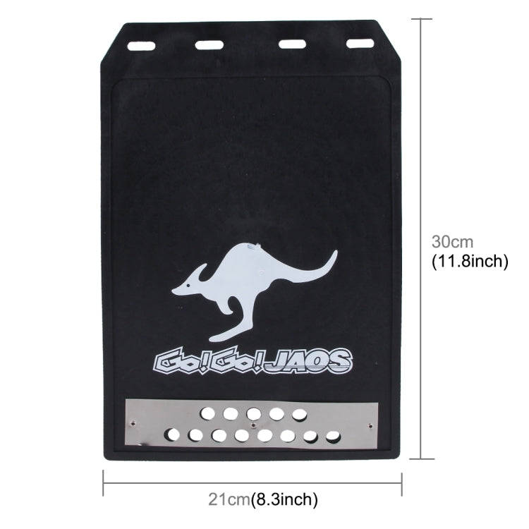 2 PCS WS-003 Premium Heavy Duty Molded Splash Mud Flaps Auto Front and Rear Guards, Small Size, R...
