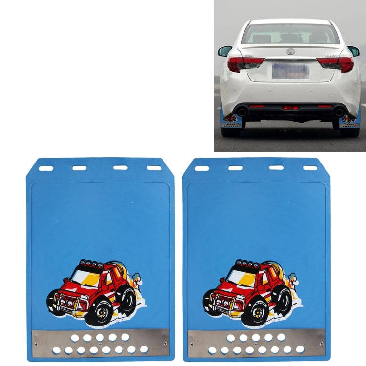 2 PCS WS-003 Premium Heavy Duty Molded Splash Mud Flaps Auto Front and Rear Guards, Small Size, R...
