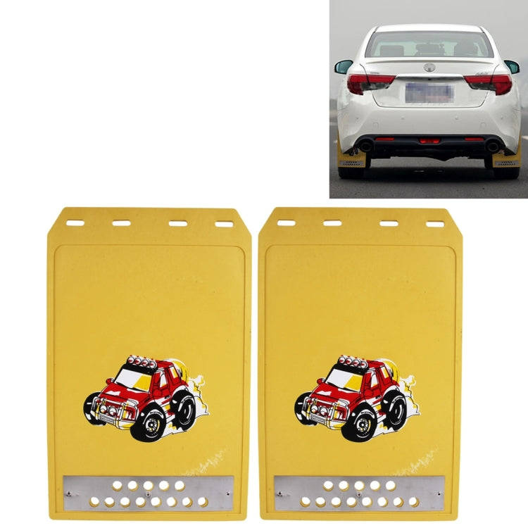 Premium Heavy Duty Molded Splash Front and Rear Mud Flaps Guards, Medium Size, Random Pattern Del...