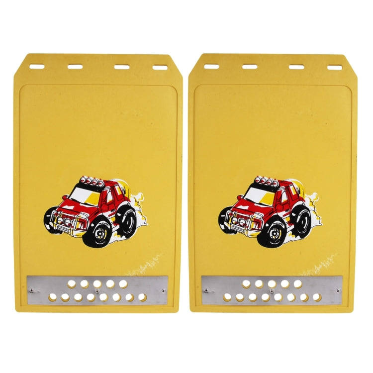Premium Heavy Duty Molded Splash Front and Rear Mud Flaps Guards, Medium Size, Random Pattern Del...